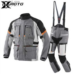 Motocycle Racing Clothing Knight Motorcycle Suit Detachable Motocross Set For 4 Season Waterproof Racing Suit Breathable Motorcycle Jacket Windbreak New Q240603