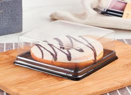 50pcs Donut box mousse cake box baking pastry transparent disposable 17070753