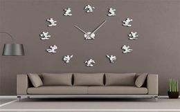 Classic Cartoon Modern Design Anime Themed Mouse Kitchen DIY Wall Clock 3d Saat reloj de pared Watch Housewarming Gift Kids Room Y6943836