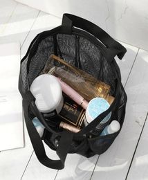 Storage Bags Mesh Shower Caddy Basket Bathroom Bag Organiser Tote Camping With Pockets And Handles3782620