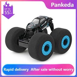 Electric/RC Car RC Car Stunt Drift Soft Big Sponge Tyres Buggy Vehicle Model Radio Controlled Machine Remote Control Toys for Boys Gifts Indoor G240529