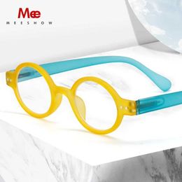 Eyeglass Frame Meeshow style reading glasses new glacier ice female reader blue light blocking French presbyopia round vintage glasses 1730 G240529 G240529