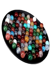 Natural Quartz Sphere Mini Crystal Ball DIY Ornament Decor Chakra Healing Reiki Stone Family Decorative All Kinds Material 10mm5451720
