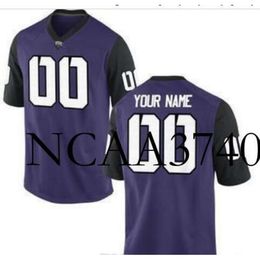 N374 CUSTOM Mens,Youth,women,toddler, TCU Horned Frogs Personalized ANY NAME AND NUMBER ANY SIZE Stitched Top Quality College jersey