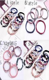 Hair Accessories Cord Gum Hair Tie Girls Elastic Hair Band Ring Rope Candy Color Circle Stretchy Scrunchy Mixed color1107527