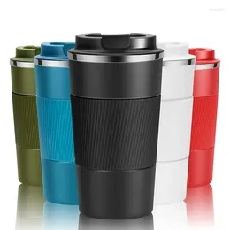 Mugs 1pc 380ML/510ML Stainless Steel Thermal Mug Travel Coffee Leakproof Car Tumbler Vacuum Flasks Portable Insulated Bottles