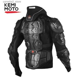 Motocycle Racing Clothing Motorcycle Jacket Men Armour Full Body Neck Protector Racing Clothing Suit ATV Motocross Moto Riding Protective Gear Protection Q240603