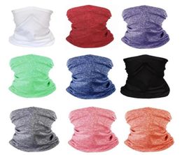 Half Face Scarves with Pocket Kids Solid Color Elastic Head Face Neck Gaiter Tube Bandana Scarf Outdoor Cycling Accessories1508695