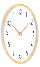 Nordic Wall Clock Home Living Room Modern Minimalist Watches Decor Silent Mechanism Selling 5Q141 Y2001091240215