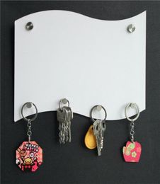 MDF Key Holder Hanging Board Sublimation Blank Hang Plates Flag Shape Boards Custom Diy Bathroom Kitchen Accessories Customs 13 4m1085567