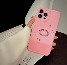 Pink Flower Iphone Case Luxury Designer Phone Cases For IPhone 13 Pro Max 12 11pro Letter G Soft Shell XR X XS 7 8 Plus Vintage St2865440