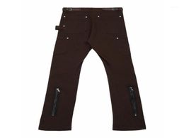 Men039s Pants VUJADE CARGO Women Men 11 High Quality Slim Overalls Zipper Track Washed VUJA DE Joggers Flared Trousers3535082