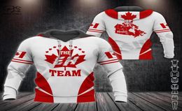 Men039s Hoodies Sweatshirts PLstarCosmos 3Dprint Est Proud Canada Flag Team Funny Harajuku Causal Unique Unisex HoodiesSweat8182741