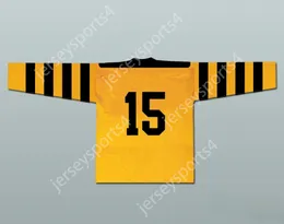 Custom PITTSBURGH YELLOW JACKETS HOCKEY JERSEY Top Stitched S-M-L-XL-XXL-3XL-4XL-5XL-6XL