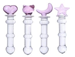 Highgrade crystal glass dildo penis glass beads anal plug butt plug sex toys for man woman couples Vaginal and Anal Stimulation5174637