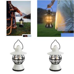 Flashlights Torches Portable Cam Light Lantern Outdoor Led Tent Supplies Waterproof Drop Delivery Sports Outdoors Camping Hiking And Dhtzl