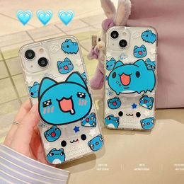Cartoon Cute Bugcat Capoos for Magsafe Magnetic Bracket Phone Case For iPhone Pro Max Anti fall Back Cover Gift