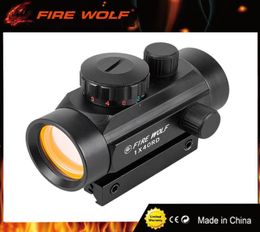 FIRE WOLF 1x40 Hunting Tactical Holographic Riflescopes Red Green Dots Optical Sight Scope Adjustable Rifle Gun Scope2108225