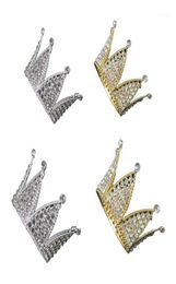 Baby Hexagon Luxury Rhinestone Crown Mini Tiara Wedding Hair Accessories Princess Girls Birthday Party Headband Decor15515992