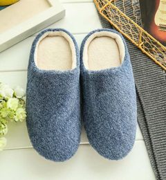 Men Home Slippers solid Shoes Nonslip Soft Winter Warm House Slippers Indoor Bedroom Lovers Couples Floor Shoes 31168514