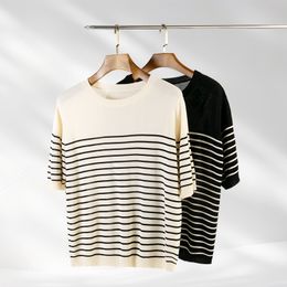 Neues modisches schwarz -weiß -farbig gedrucktes langhändiger Pullover -Pullover -Pullover -Frauenpullover Top