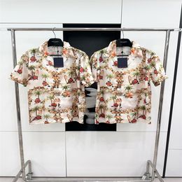 2 LUXURY Designers Shirts Men's Fashion Tiger Letter V silk bowling shirt Casual Shirts Men Slim Fit Short Sleeve Dress Shirt M-3XL#1005