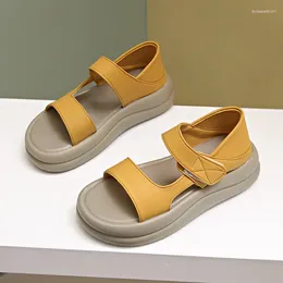 Sıradan Ayakkabı Düşük Sandalet Kadın Deri Düşük Topuklu Roma Toynaklar Slaytlar Kumaş Pu Kauçuk Ovma