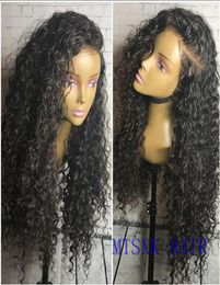 Grade 9A Loose Curly Full Lace Human Hair Wigs For Black Women Glueless Lace Front Wig Pre Plucked Virgin Hair Wigs6007137
