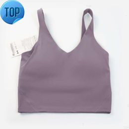 Lu-088 women Sports Yoga Bra Sexy Tank Top Tight Vest With Chest Pad No Buttery Soft Athletic Fitn5