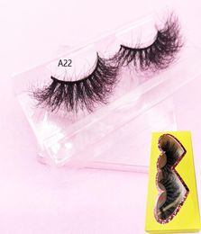 3D mink eyelashes popular long thick mink lashes acrylic case Volumn individual dramatic 25mm length lashes6516199