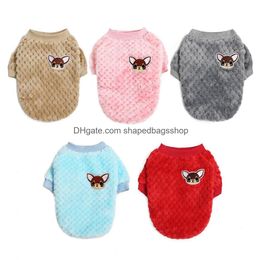 Dog Apparel P Winter Warm Clothes For Small Dogs Pet Cat Puppy Shih Tzu Chihuahua French Bldog Teddy Coats Dressing Up Drop Delivery Dhd3M