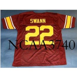 N374 Custom Men Youth women Vintage #22 LYNN SWANN USC TROJANS SOUTHERN College Football Jersey size s-4XL or custom any name or number jersey