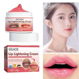 Lip Balm Lip Lighting Dark Lips Whitening Lip Care Matte Black Skin Line Moisturising Brightening Deep Nourishing Lips Z5D3 Q240603