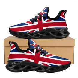 Casual Shoes England Country Pattern Tennis For Woman Men Four Seasons Absorption Non-slip Vulcanised Tenis Masculino