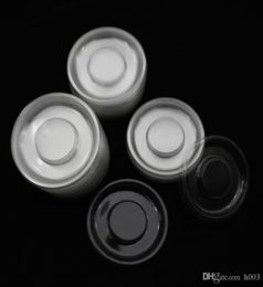100pcs whole circle round clear lash trays plastic transparent blank holder tray for eyelash packaging box Case container7435991