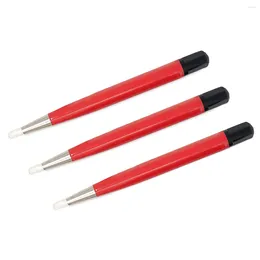 Clocks Accessories 3Pcs Red Fiber Pen Watch Repair Tool Rust Removal Brush Bristles Polish Jewelry Circuit Board Cleaning