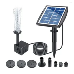 Garden Decorations Solar Fountain Pump With Nozzle Powered 6V/2W Panel Kit For Bird Bath Pond
