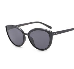 Sunglasses Vintage Black Woman Brand Designer Retro Cat Eye Sun Glasses Female Classic Mirror Gradient Clear Lens4206584