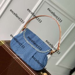 Denim bag Designer 27 CM Shoulder lady Handbag crossbody 10A Calfskin flap With Box L100