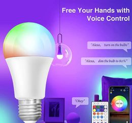 RGBCW E27 Wifi Smart Dimming Light Bulb Timer Voice Control CozyLife Support SmartThings Alexa Google Home Alice Home
