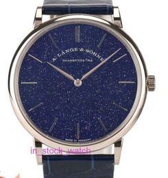 Alengey watch luxury designer Starry Sky 18k Platinum Manual Mechanical Mens Watch 205 086 75SRU