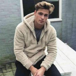 XXXL Bomber Cardigan Jacket Men Brand Winter Thick Warm Fleece Teddy Coat for Mens SportWear Tracksuit Male Fleece Hoodies 2107288422611