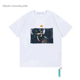 Offes Designer T Shirts Men Shirt 2314 White Short Sleeve Dress Crew Neck XXL Cotton Tshirts Mens Tshirt Luxury Fashion Vintage Summer Bran 454