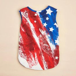 Dog Apparel Clothes Pets Vest American Star Tank Top Breathable Pet Sleeveless T-Shirt For Puppy Cat Independence Day