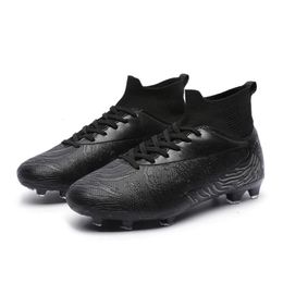 Clearance Soccer Shoes Society Men AG Football Boots AG Cleats Sneakers Soccer Trainers Grass Training Futsal Sports Shoes 240604