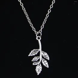 Chains 20pcs Fashion Necklace 32x17mm Leaf Branch Connector Pendants Short Long Women Men Colar Gift Jewelry Choker
