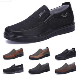 C64Dress Shoes Business 2024 Fashion Style Designer Mens Shoes Black Brown Leisure Soft Flats Bottoms Men Casual Dress For Party 38-44 Thirteen 60499