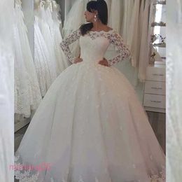 Wedding Dresses Ball Gown Long Sleeves Wedding Gowns Bride Bridal dress Plus size wedding dress