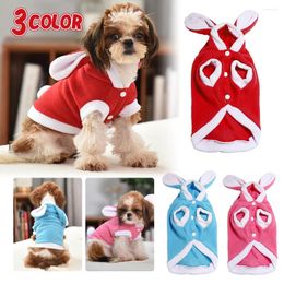 Dog Apparel Pet Cat Clothes Puppy Funny Costume Winter Warm Plush Coat Fleece Hoodies Sweater Small Kitten Clothing