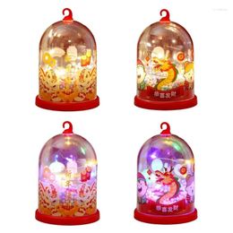 Decorative Figurines Small LED Lighted Decoration Creative Big Bells Shaped Glowing Pendant Decors